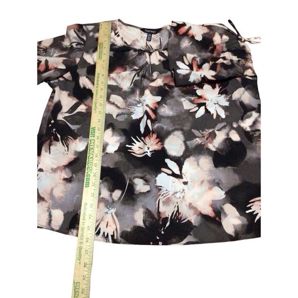 Ellen Tracy Multicolor Abstract Floral Pullover Womens Blouse XL - Picture 6 of 8
